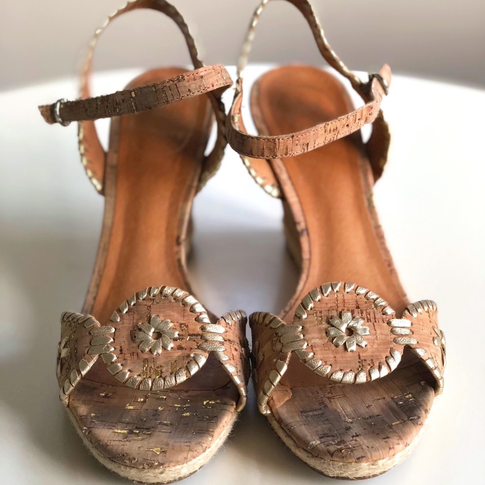 Jack Rogers Clare Rope Wedge Sandal Cork